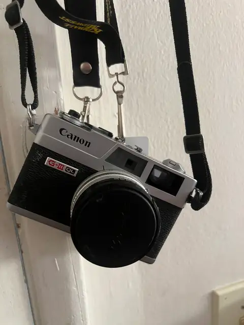 Classic Canon, poised for timeless captures.